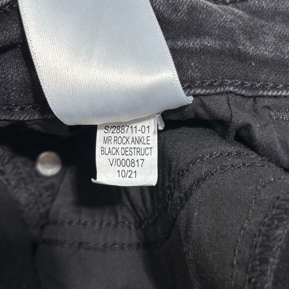 Old Navy Rockstar Mid-Rise Super Skinny Jeans Sz 6 Womens 25” Inseam Faded Black - Picture 9 of 11